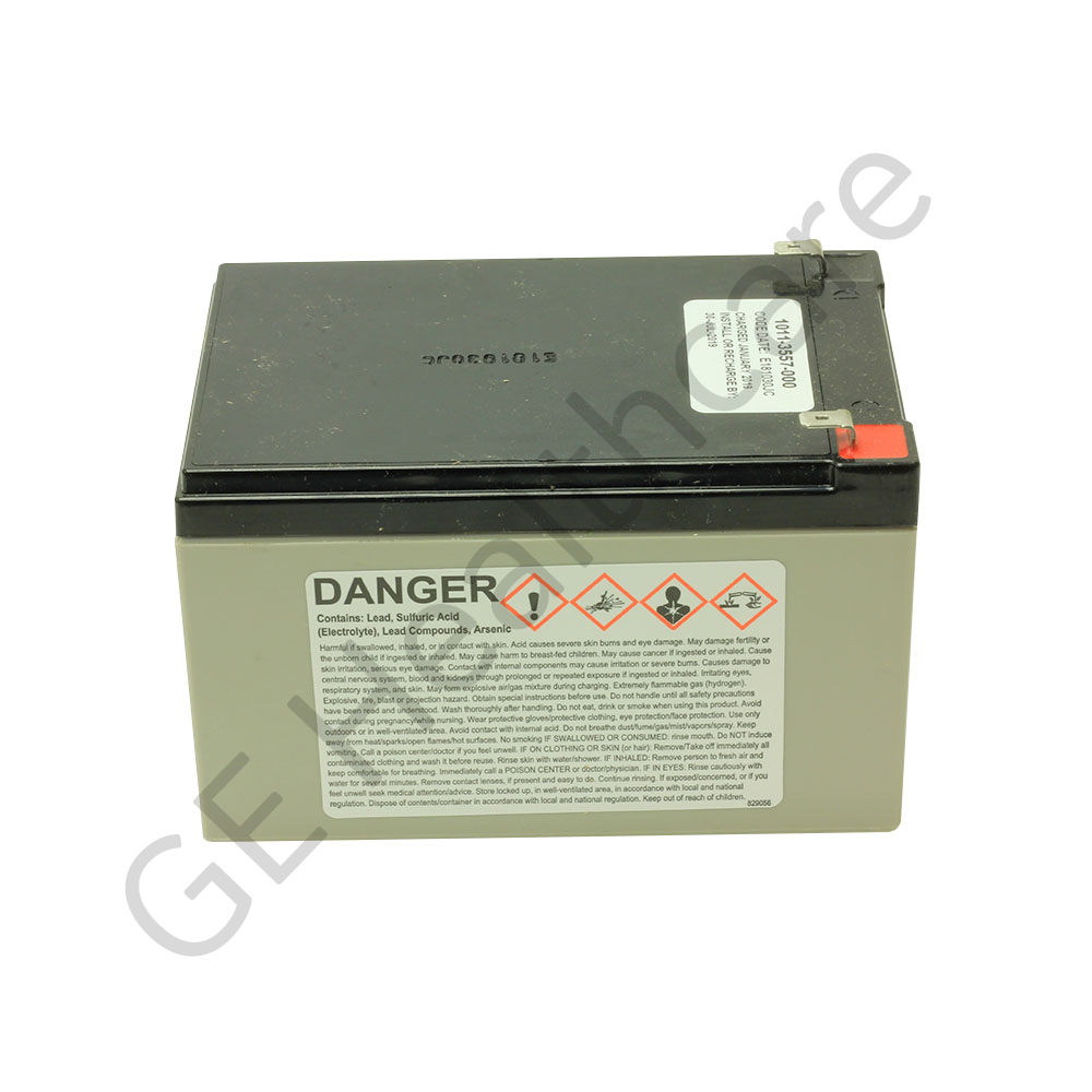 Battery Sealed Lead Acid 12 Volt (12V) 12 Amp-hour (12Ah) 1011-3557-000 Battery Sealed Lead Acid 12 Volt (12V) 12 Amp-hour (12Ah) 1011-3557-000