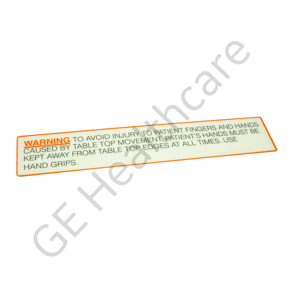 Warning Label 46-257756P1 Warning Label 46-257756P1