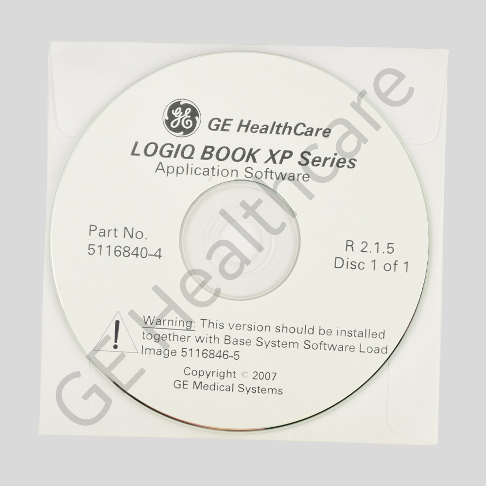 LOGIQ Book XP Application software CD (R2.1.5)