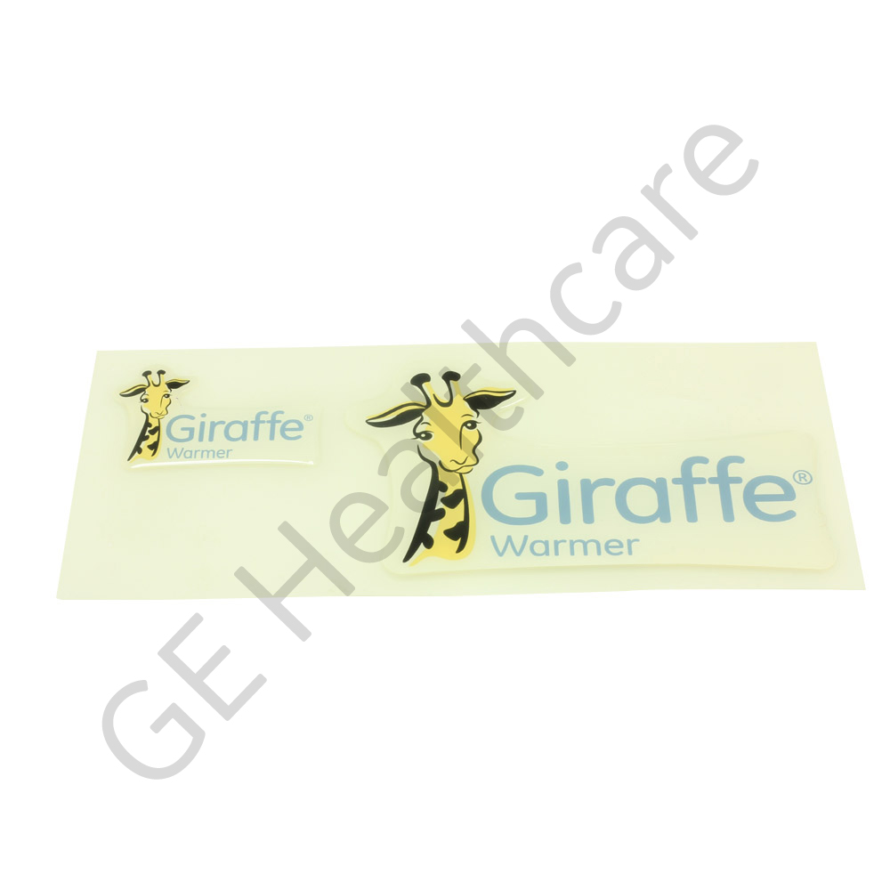 Sticker Label Set Branding Giraffe® Warmer PMS Cool Gray 1C Sticker Label Set Branding Giraffe® Warmer PMS Cool Gray 1C
