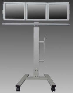 Mavig Triple LCD Monitor Cart, (MD70-3)