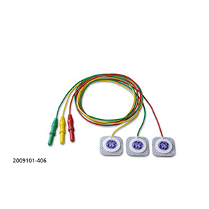 Radiolucent Electrodes, Neonatal, Cloth with pre-attached Leadwires IEC, 200 x 3/Strip, 600/BX